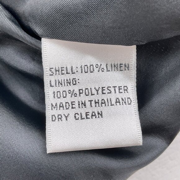 Talbots Dress Women 6 Black Irish Linen Fit Flare Classic‎ Casual Lagenlook - Picture 6 of 12